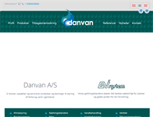 Tablet Screenshot of danvan.dk